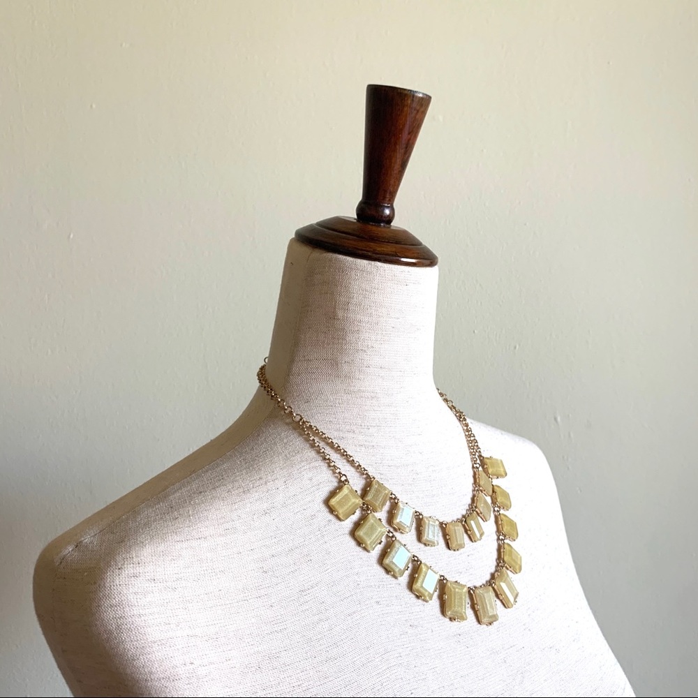 BANANA REPUBLIC Citrus yellow statement necklace